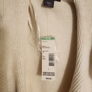 Women's Cream Cardigan Sweater